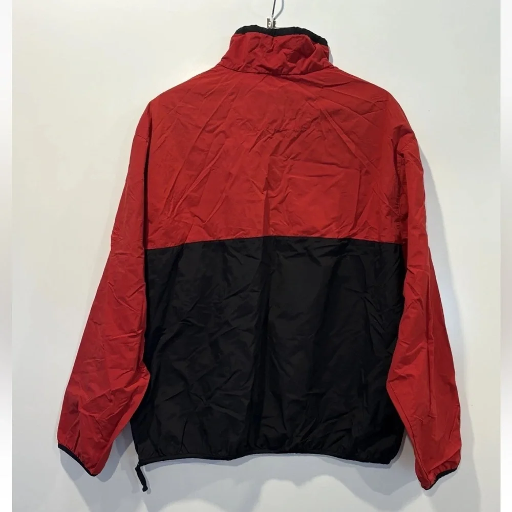 Vintage Eddie Bauer‎ Mens Color Block Half Zip Windbreaker Jacket Size Large